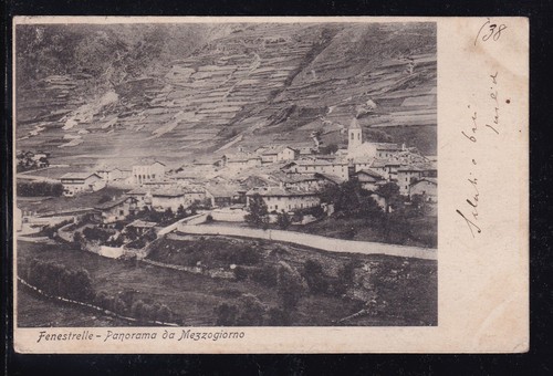 Cartolina fenestrelle panorama - fenestrelle,