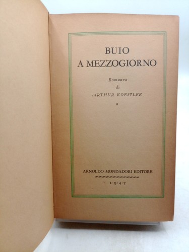 Buio mezzogiorno romanzo - mezzogiorno,