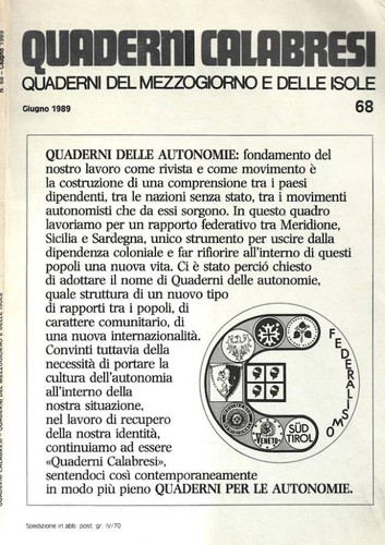Quaderni calabresi - calabresi.,